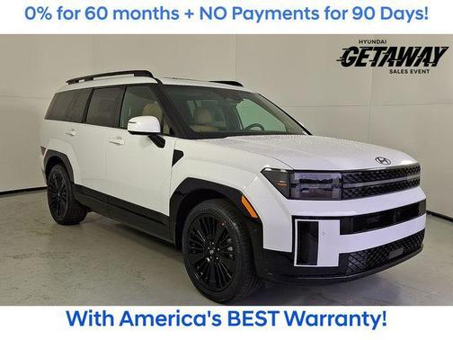 Serenity White 2026 Hyundai SANTA FE HEV Calligraphy