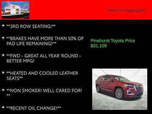 2022 Chevrolet Traverse Premier