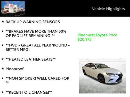 2016 Lexus ES 350 Base