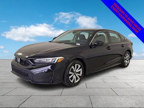 Crystal Black Pearl 2025 Honda Civic LX