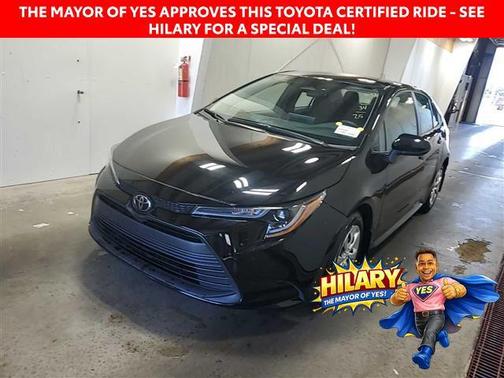 Midnight Black Metallic 2025 Toyota Corolla LE