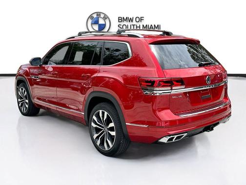 Aurora Red Metallic 2022 Volkswagen Atlas 3.6L SEL Premium R-Line