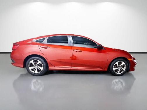 Molten Lava Pearl 2019 Honda Civic LX