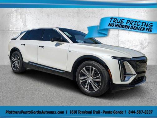 Crystal White Tri-Coat 2024 Cadillac LYRIQ Luxury