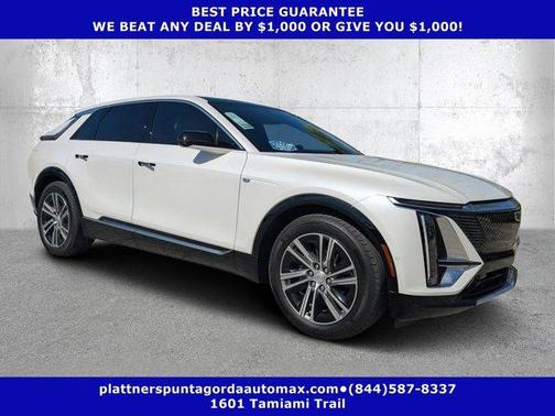 Crystal White Tri-Coat 2024 Cadillac LYRIQ Luxury