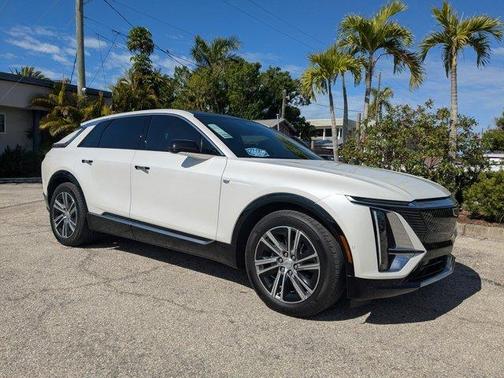 Crystal White Tri-Coat 2024 Cadillac LYRIQ Luxury