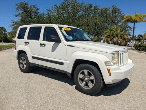 Stone White 2008 Jeep Liberty Sport
