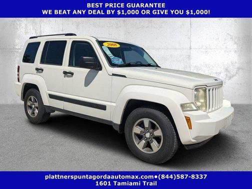 Stone White 2008 Jeep Liberty Sport