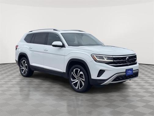 Pure White 2021 Volkswagen Atlas 3.6 SEL PREMIUM