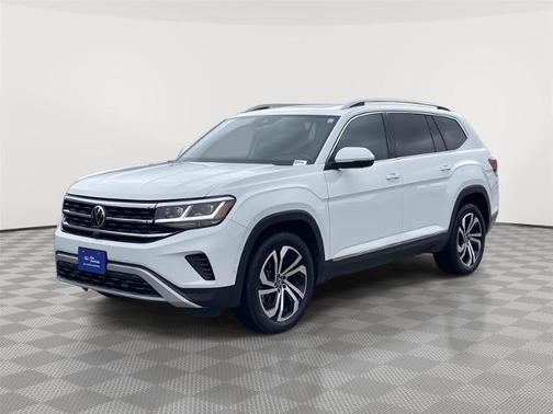 Pure White 2021 Volkswagen Atlas 3.6 SEL PREMIUM
