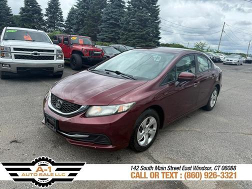 Burgundy 2014 Honda Civic LX