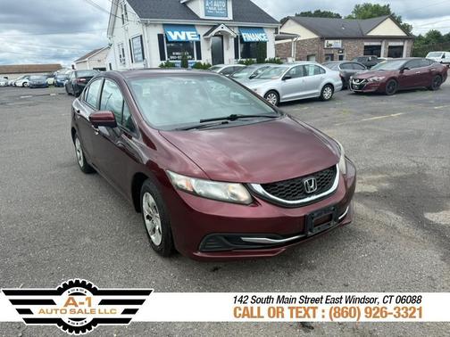 Burgundy 2014 Honda Civic LX