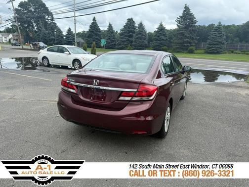 Burgundy 2014 Honda Civic LX