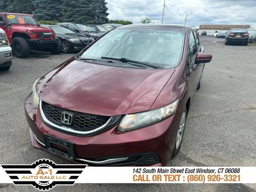 Burgundy 2014 Honda Civic LX