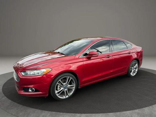 Red 2013 Ford Fusion Titanium