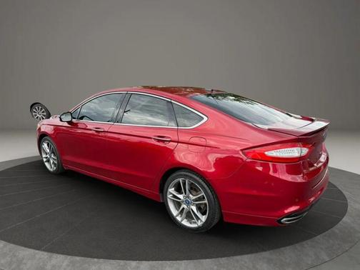 Red 2013 Ford Fusion Titanium