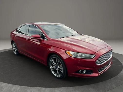 Red 2013 Ford Fusion Titanium