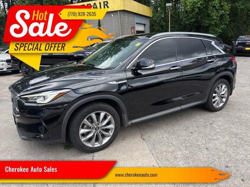 Black 2021 INFINITI QX50 Luxe 4dr Crossover