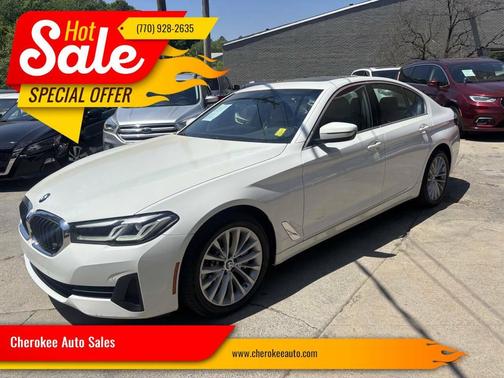 White 2021 BMW 530 530i 4dr Sedan