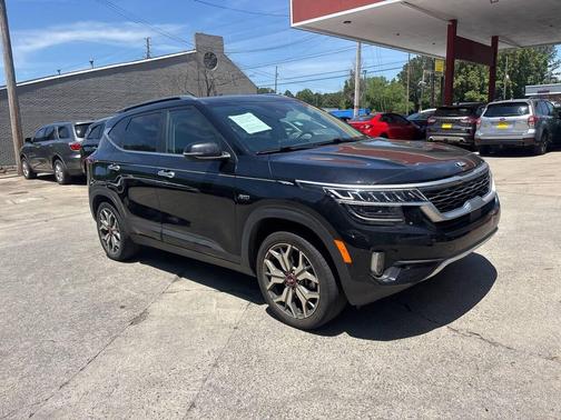 Black 2021 Kia Seltos SX Turbo AWD 4dr SUV