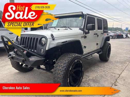 White 2015 Jeep Wrangler Unlimited Sport