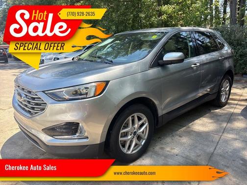 Silver 2022 Ford Edge SEL