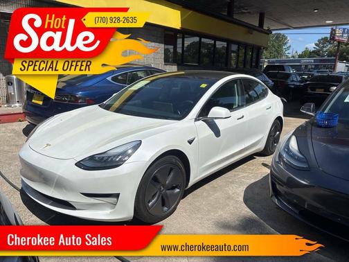 White 2020 Tesla Model 3 Long Range