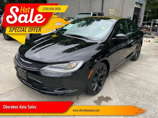 Black 2015 Chrysler 200 S