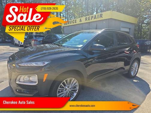 Black 2021 Hyundai KONA SEL 4dr Crossover