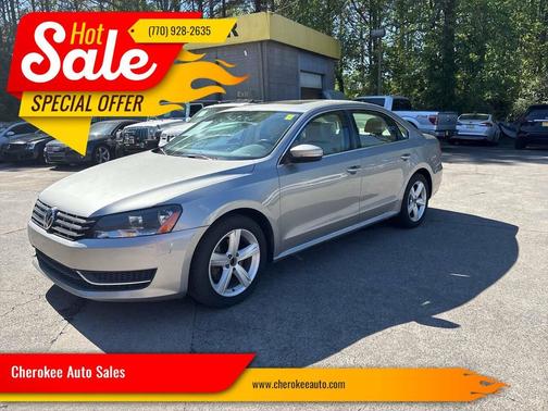 Silver 2013 Volkswagen Passat 2.0 TDI SE w/ Sunroof
