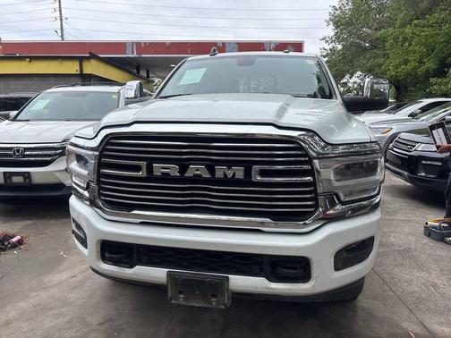 White 2024 RAM 2500 Laramie 4x4 4dr Crew Cab 6.3 ft. SB Pickup