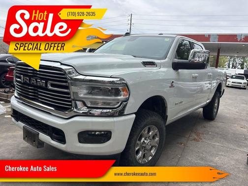 White 2024 RAM 2500 Laramie 4x4 4dr Crew Cab 6.3 ft. SB Pickup