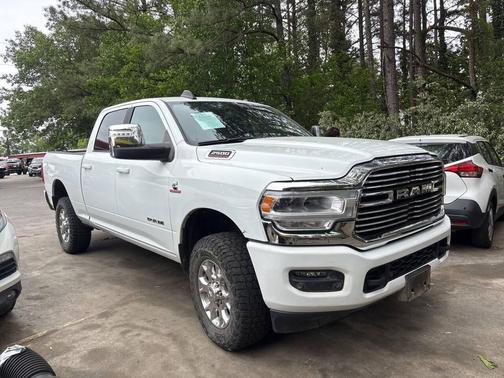 White 2024 RAM 2500 Laramie 4x4 4dr Crew Cab 6.3 ft. SB Pickup
