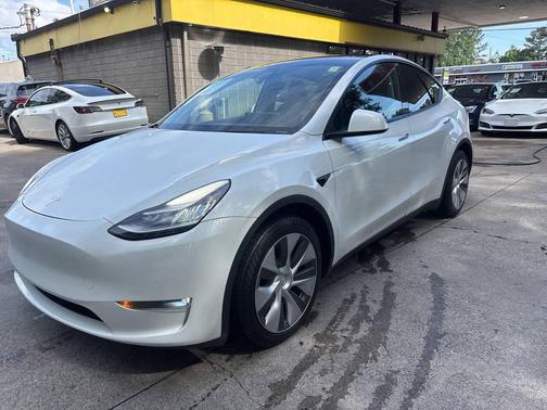 White 2020 Tesla Model Y Long Range AWD 4dr Crossover