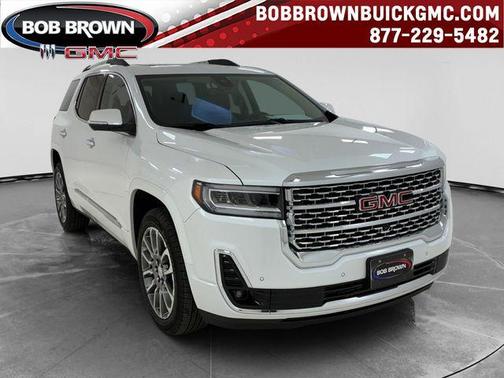 White Frost Tri-Coat 2023 GMC Acadia Denali