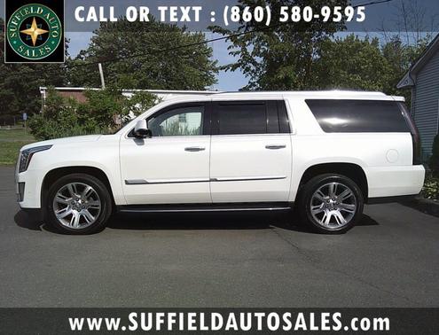 Crystal White Tricoat 2017 Cadillac Escalade ESV Luxury SUV