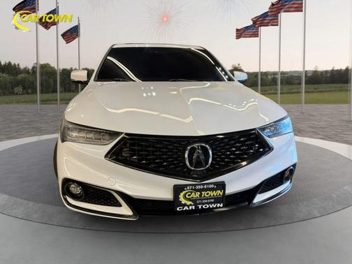 Platinum White Pearl 2019 Acura TLX Technology
