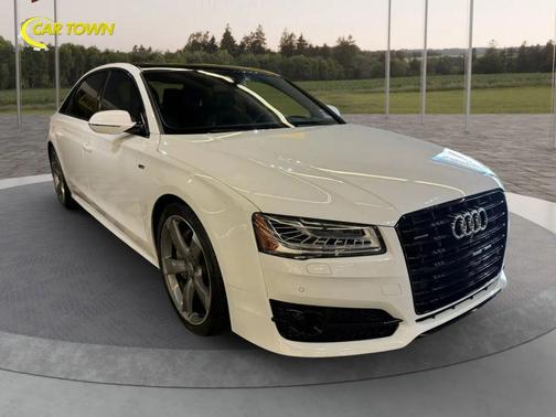 White 2017 Audi A8 L 4.0T Sport