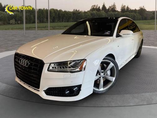 White 2017 Audi A8 L 4.0T Sport