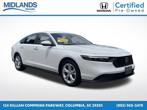 Platinum White Pearl 2026 Honda Accord