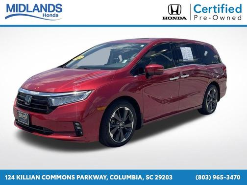 Radiant Red Metallic Ii 2023 Honda Odyssey