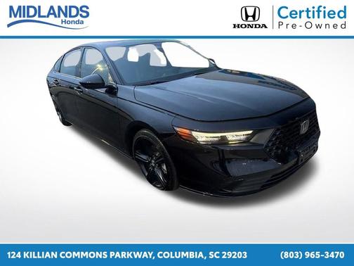 Crystal Black Pearl 2025 Honda Accord Hybrid