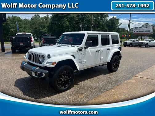 White 2024 Jeep Wrangler 4xe Sahara