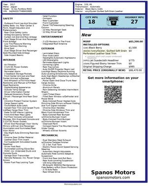 2017 Jaguar XJ XJL Portfolio