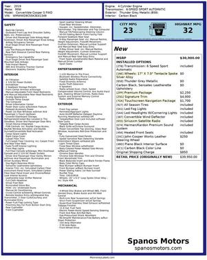 2019 MINI Convertible Cooper S