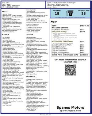 2018 Jaguar F-PACE 35t Premium