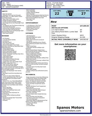 2020 Jaguar F-PACE Premium P250 AWD Automatic