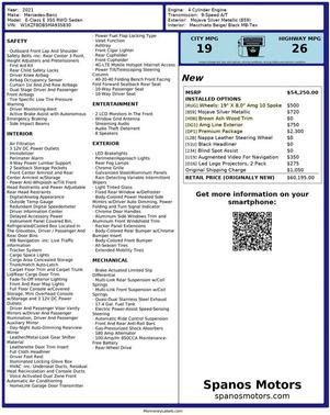 2021 Mercedes-Benz E-Class 