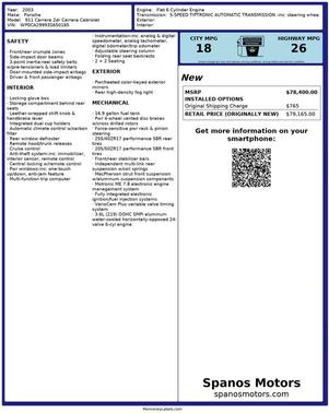 2003 Porsche 911 911 Carrera Cabriolet