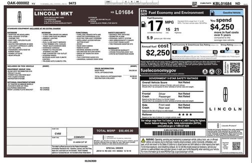 2019 Lincoln MKT Standard